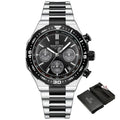 Relógio Masculino Naviforce NF8049 Quartzo Cronógrafo Aço Inoxidável