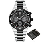Relógio Masculino Naviforce NF8049 Quartzo Cronógrafo Aço Inoxidável