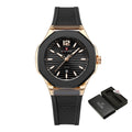 Relógio Feminino NAVIFORCE Quartzo Design Sleek com Pulseira de Silicone  Resiste 50m