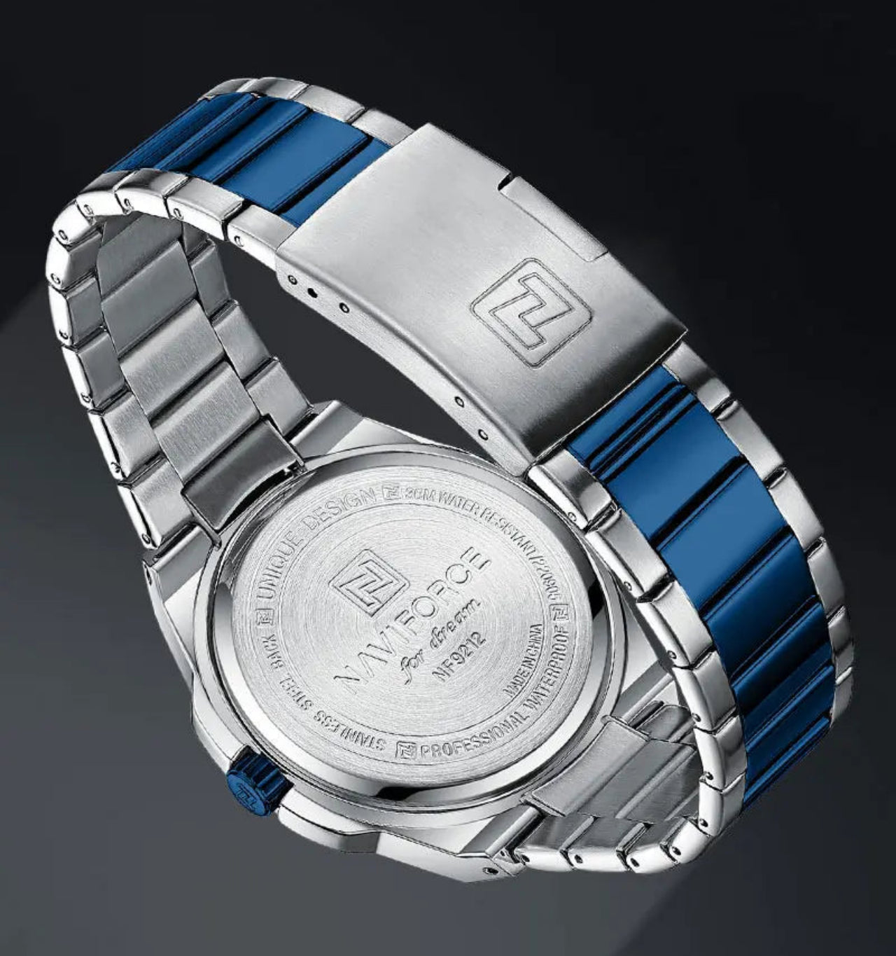 Relógio Masculino NAVIFORCE NF9242 Dual Display Quartz 43 mm Silicone
