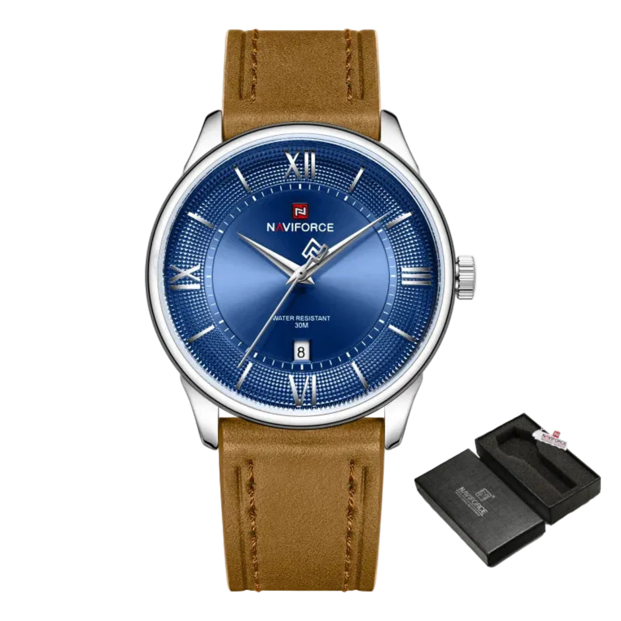Relógio Masculino Naviforce NF9272L Quartzo Couro Legítimo Business