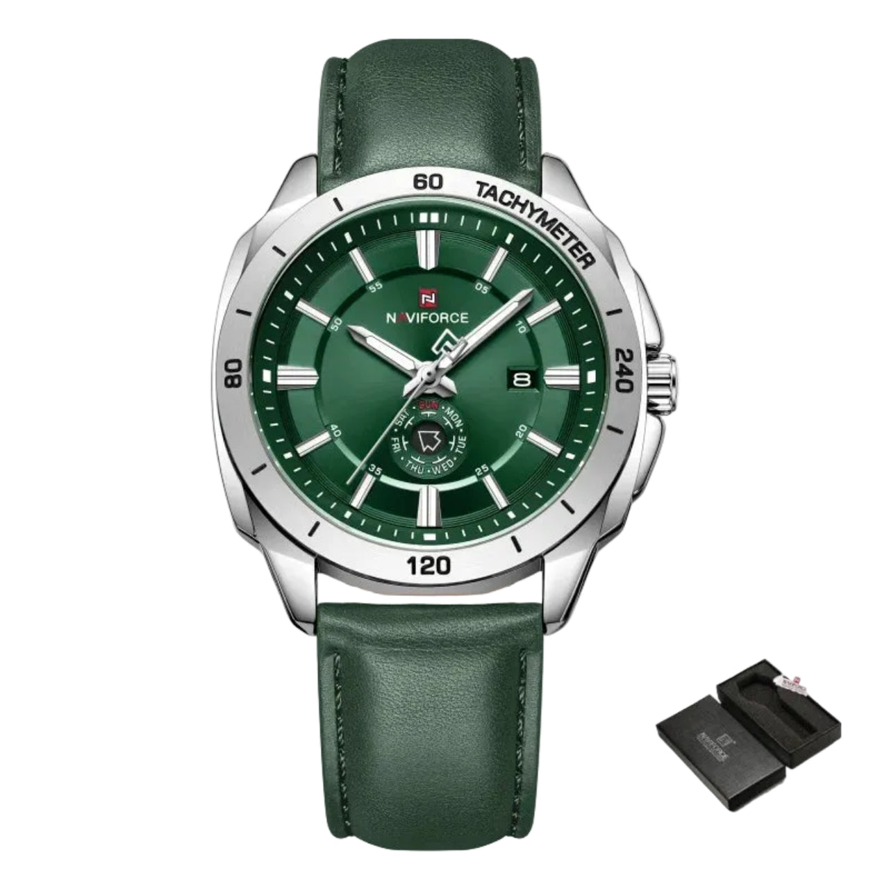 Relógio Masculino Naviforce NF9269 Quartzo Couro Legítimo Esportivo
