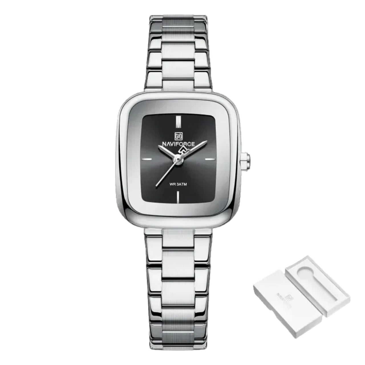 Relógio Feminino NAVIFORCE NF5075 Quartz Aço Inoxidável 26 mm