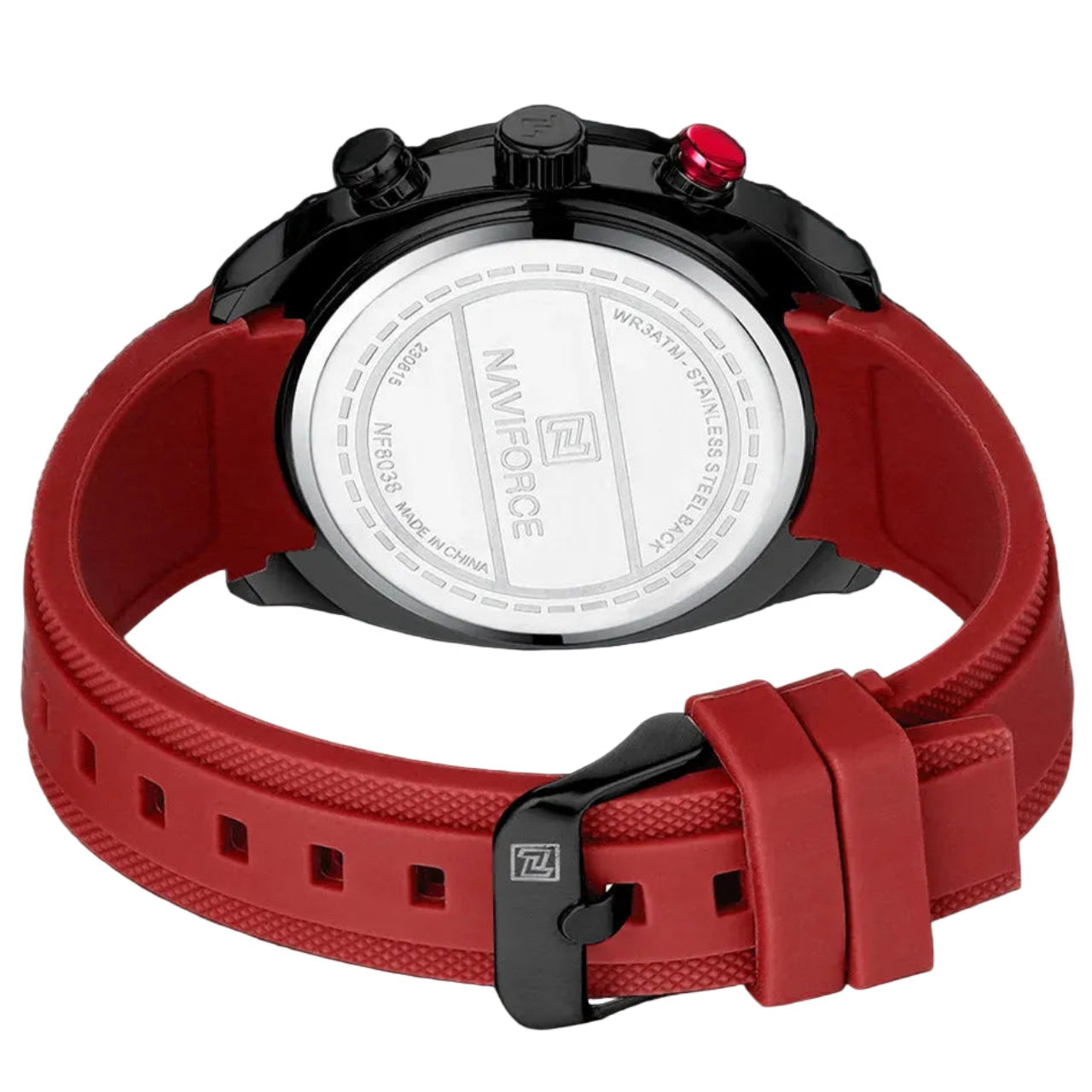 Relógio Masculino Naviforce NF8038 Quartzo Cronógrafo Silicone Luxo