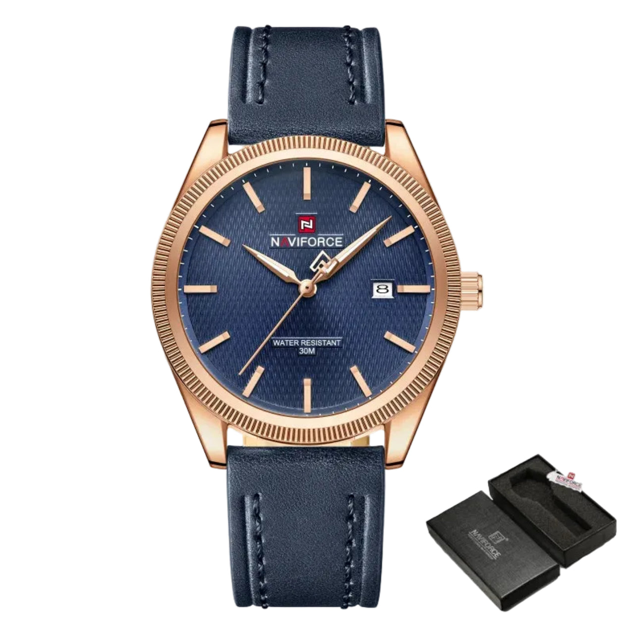 Relógio Masculino Naviforce NF9276L Quartzo Couro Legítimo Clássico