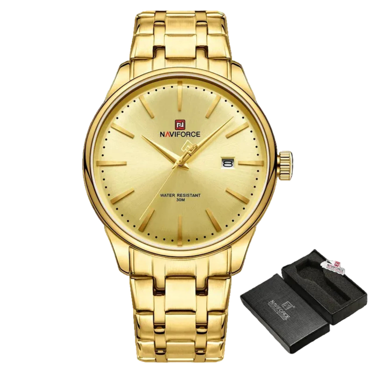 Relógio Masculino NAVIFORCE NF9230 Quartz Aço Inoxidável 42 mm