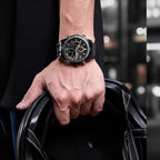 Relógio Masculino NAVIFORCE Dual Display Aço Inox 46 mm 3 ATM