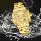 Relógio Masculino NAVIFORCE NF8072 Cronógrafo Quartz Aço Inoxidável 43 mm