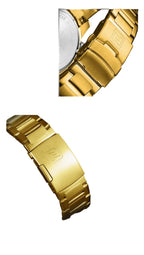 Relógio Masculino NAVIFORCE NF9163 Dual Display Aço Inoxidável 44 mm